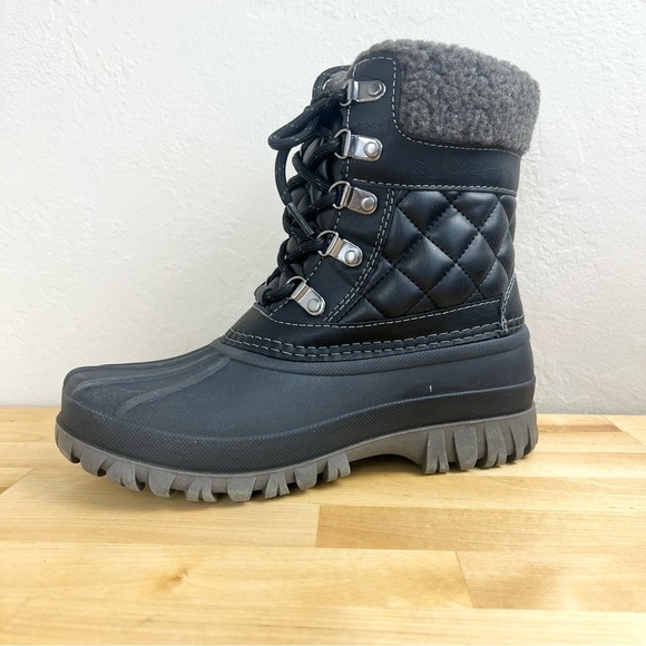 NEW Storm by‎ Cougar Carlisle Black Waterproof Winter Boots Women Size 6 WIDE - Picture 1 of 13